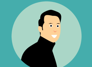 graficzny portret chłopaka